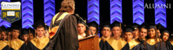 Glendale Prep graduates sitting on stage