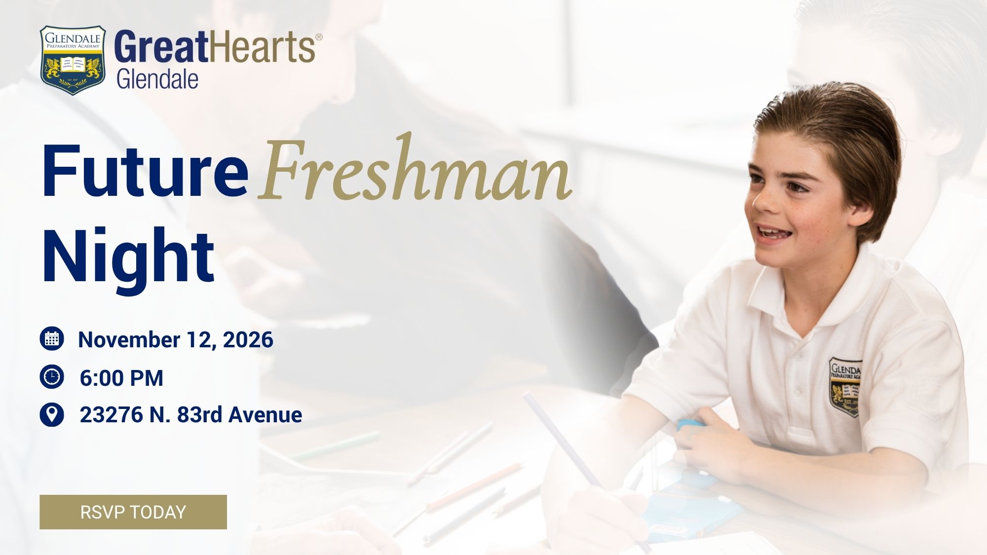 Future Freshman Night, November 12, 2026.